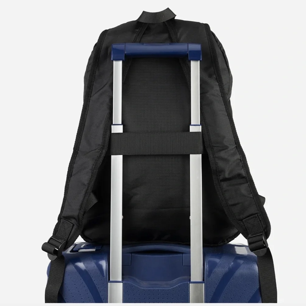The Ridge Packable Black Ripstop Backpack